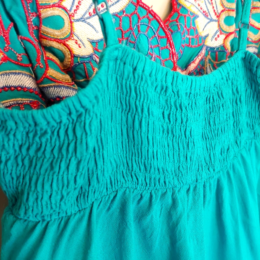 Flying Tomato Embroidery Boho Summer Dress Size S - Picture 9 of 17